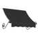 Awntech Charleston Acrylic Fabric Awning with Iron Scroll Arms