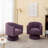 Murrow Velvet Swivel Barrel Chair-409425044