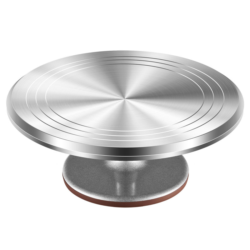 Plateau tournant pour gâteau en alliage d'aluminium 12 pouces
