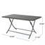 Table de salle à manger pliable polyvalente pour le divertissement extérieur et l’optimisation de l’espace