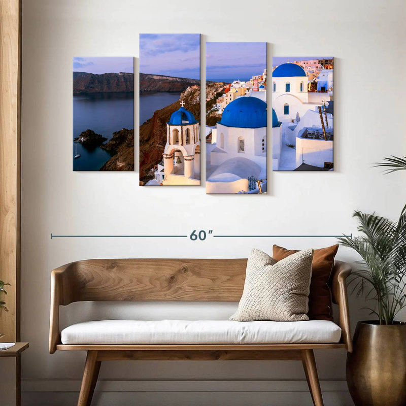 Chapelles à Oia, H 32 po x l 52 po