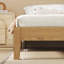 Structure de lit en bois massif avec support à lattes, aucun ressort requis, assemblage facile, pieds centraux robustes-847600652-847600643