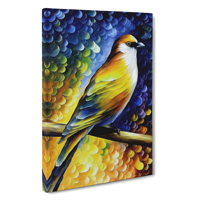 Bird Portrait No.1 - Wrapped Canvas, 50cm H x 35cm W x 3cm D