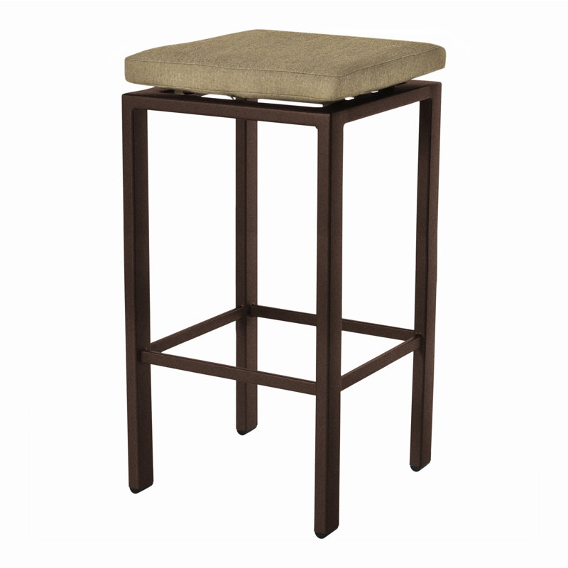 Aris Outdoor Bar Stool, Copper Creek, Flagship Stone Sunbrella®, 31.25"