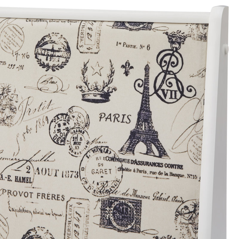 Ensemble de salle à manger à tréteaux en bois massif 5 pièces Hollenberg, Gray Parisian Print Cusion