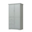 Armoire de rangement haute et large avec portes pour salle de bain / bureau, trois tiroirs-125286606