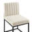 Carriage Tufted Sled Base Upholstered Fabric Dining Chair-484070129-426741411-426741423