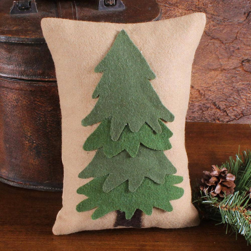 Evergreen Tree Pillow 8"X12"