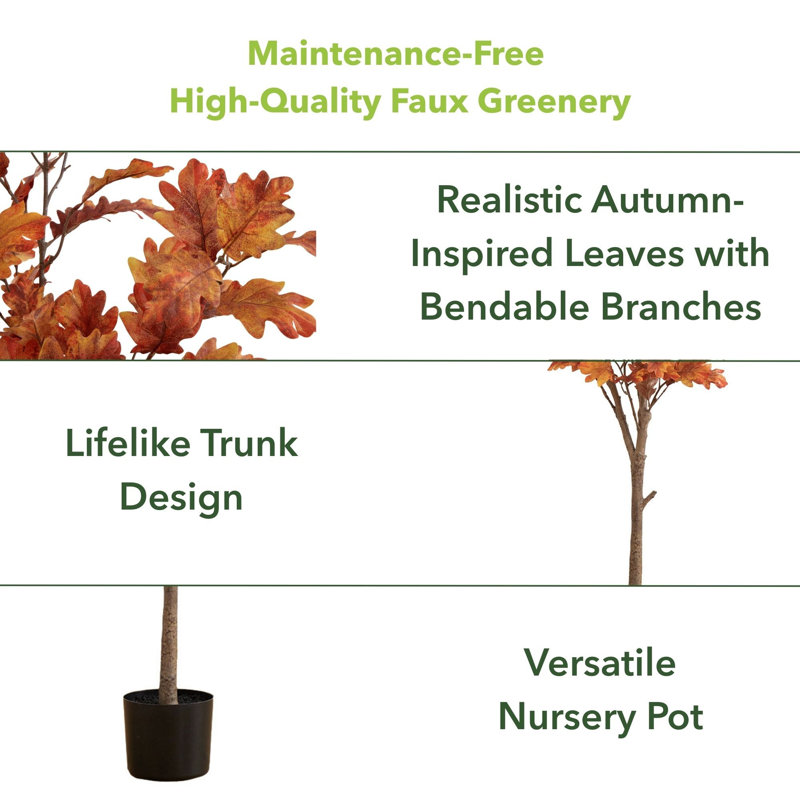 60'' Faux Foliage Tree in Pot