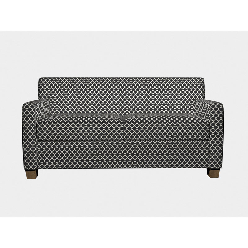 Tissu de lin géométrique, Noir 3