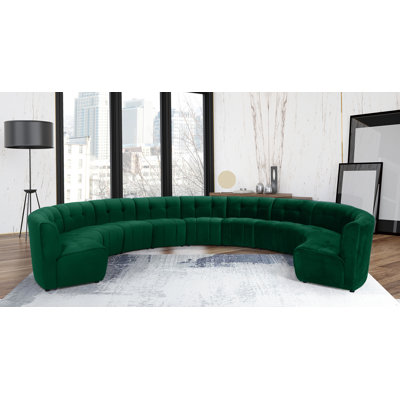 Jedson Velvet Sectional Symmetrical