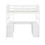 Lit mezzanine simple avec tiroirs et bureau