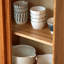 Armoire latérale simple à porte vitrée pour salle à manger-1003419283