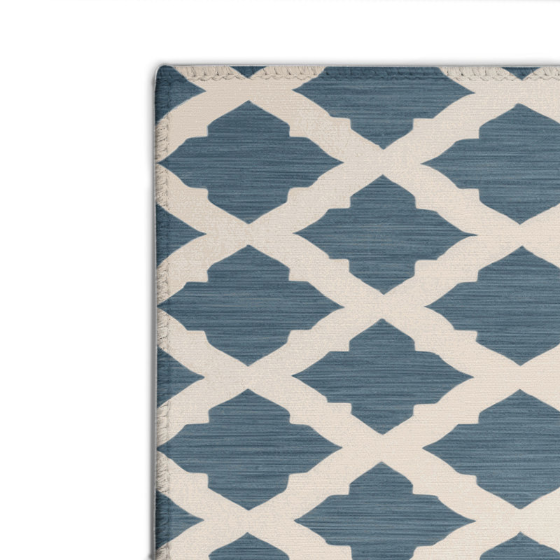 Tapis intérieur et extérieur beige Trellis, Rectangle 4pi x 6 pi