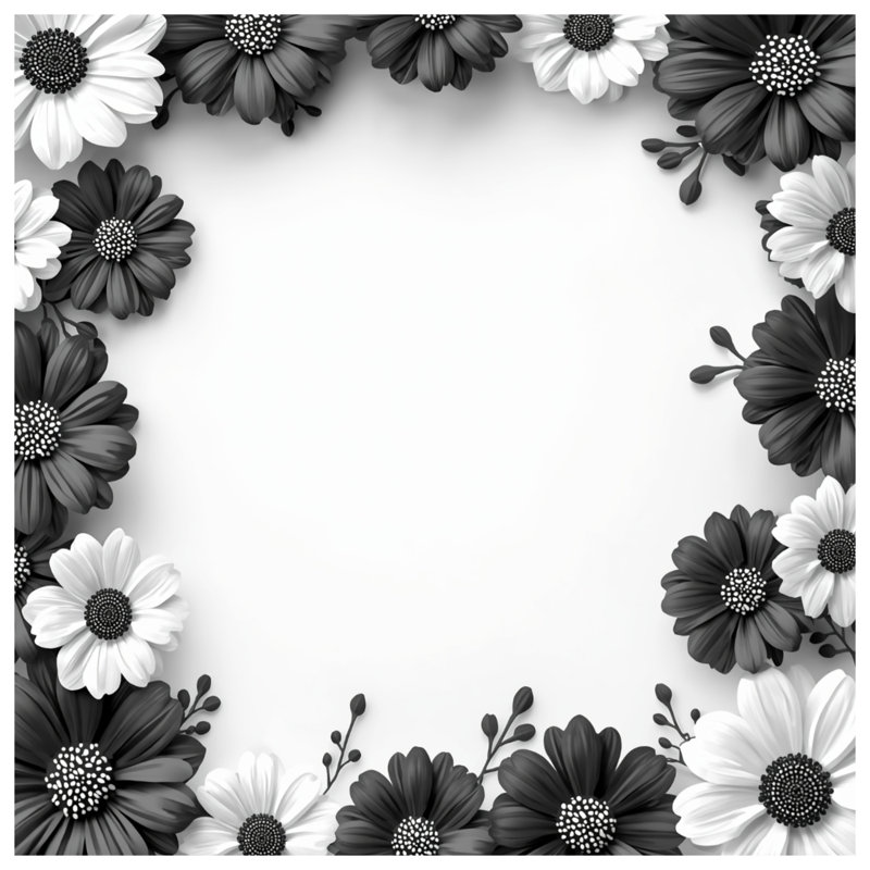 Édredon à motif floral monochrome, Grand lit