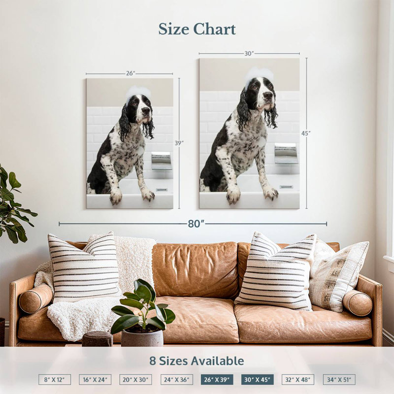 Brampt Bubbly English Spaniel, 39" H x 26" W