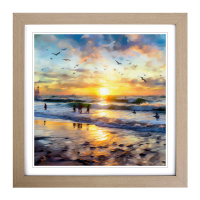 Beach Impressionism No.1 - Framed Print