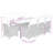  Garden Dining Set Black, Cream-641633774-641633775-641633769