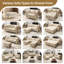 Canapé Chesterfield modulaire léger de luxe avec capitonnage à boutons fait à la main et garniture en métal