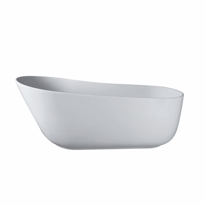 66.90'' x 31.50'' Freestanding Soaking Solid Surface Bathtub