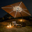 Aariyana 3m LED Lighting Square Parasol-95387956-95426547