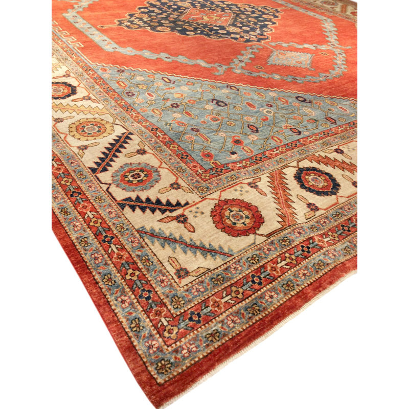 One-of-a-Kind 12'1" X 15'1" 2010s Wool Area Rug in