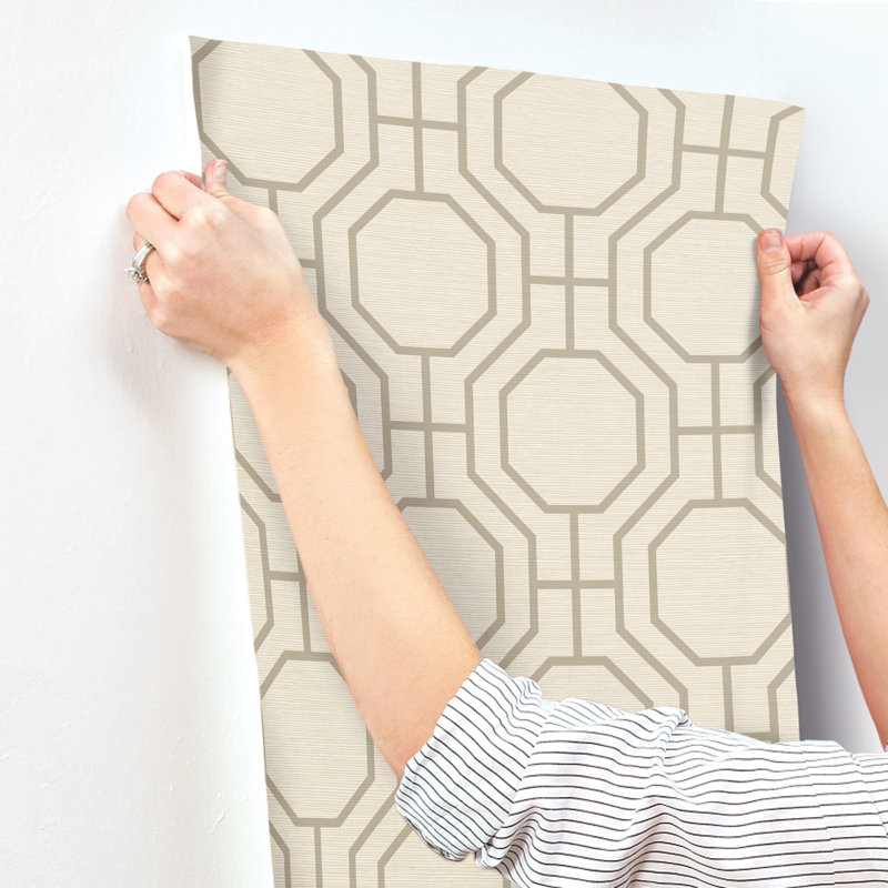 Gatco Geometric Wallpaper Double Roll, Gray