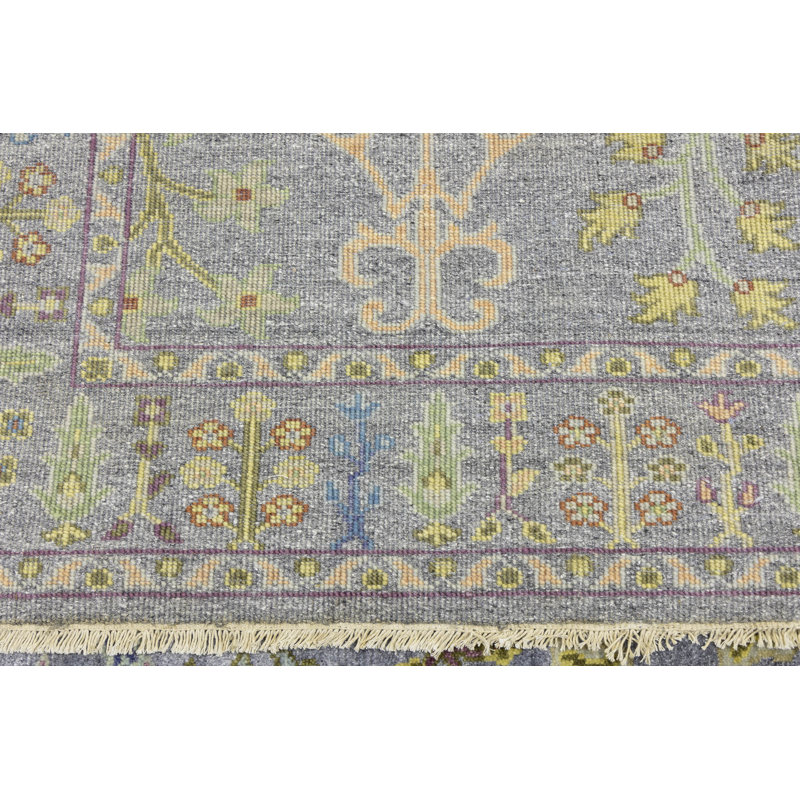 Tapis de couloir oriental Oushak Chobi, Rectangle 5 pi 11 po x 8 pi 10 po 