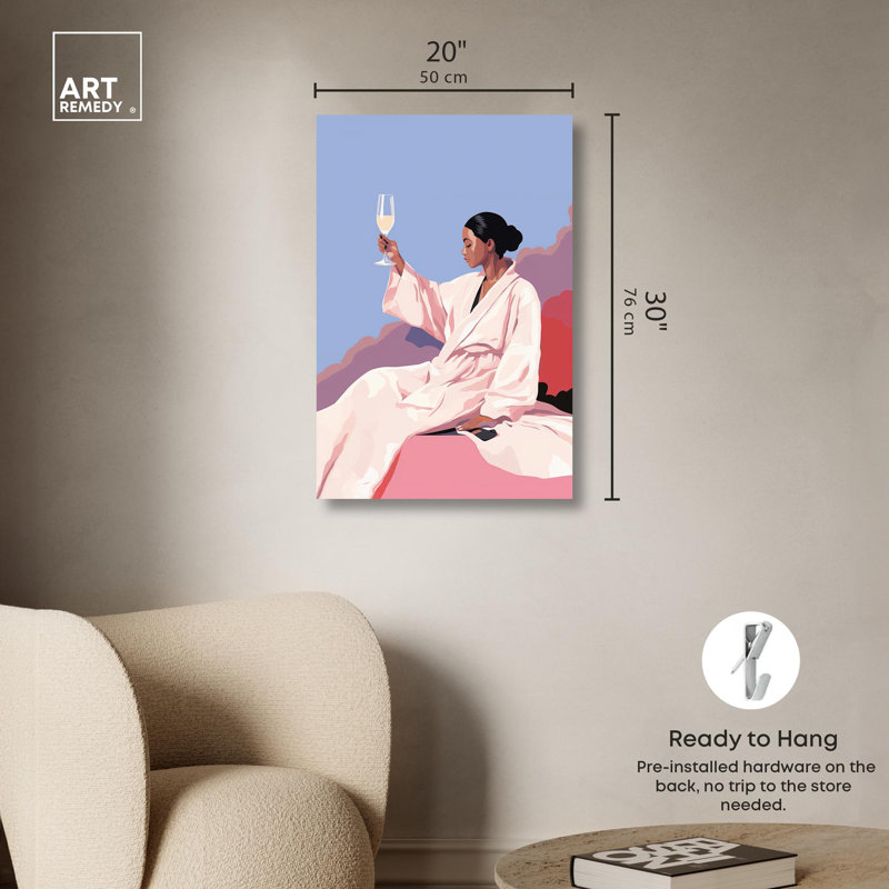 Here's to You Gallery Wrapped Canvas Wall Art in 30" x 20"