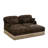 Deep Seat Sofas Chenille Leopard Print, Modern Modular Couch For Home