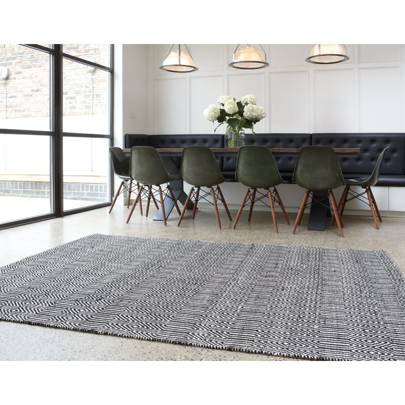 Aailyah Geometric Flatweave Area Rug, Rectangle 120 x 170cm