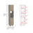 Hasselt Kitchen Pantry, Double Door, Six Shelves -Light Pine