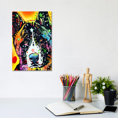 Akita 1 Piece Wrapped Canvas Painting