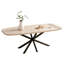 Extendable Oval Metal Base Dining Table