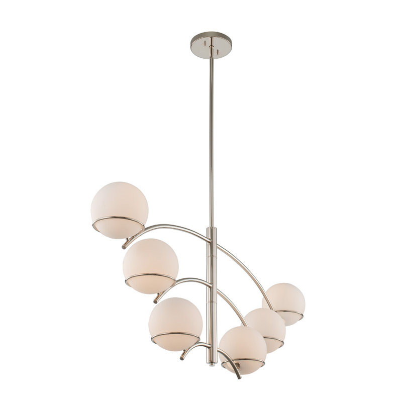 Luminaire suspendu linéaire à 6 lumières Everett