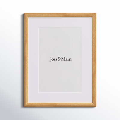 Mabe Wood Beveled Picture Frame with Mat