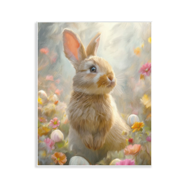 Plaque murale Bunny Dreams Meadow, design par Kim Allen