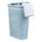  60 L Slim Laundry Hamper, Clothes Basket, Lid, Plastic-111360885-111360883