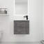 Meuble-lavabo flottant de 22 po avec lavabo et porte à fermeture douce pour petits espaces | Idée de cadeau-866367011