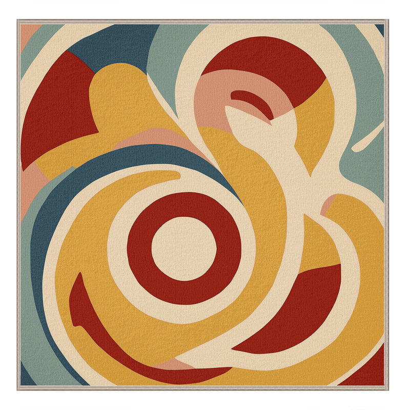 Retro Stomp Rug, Rectangle 2' x 3'