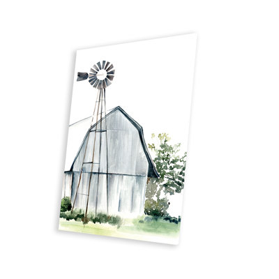«Watercolor Barn I» par Jennifer Paxton Parker - impression non encadrée