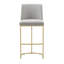 Upholstered Counter Stool with Metal Frame-70133972-70133973