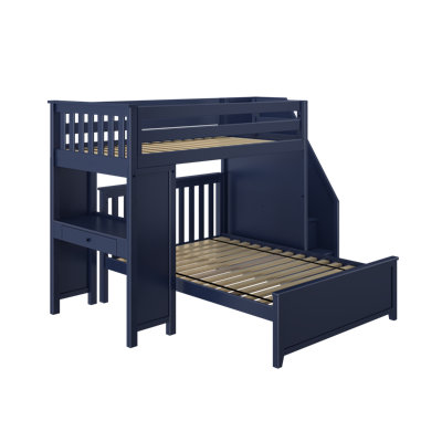 Liles Kids Twin Over Full Bunk Bed with Drawers