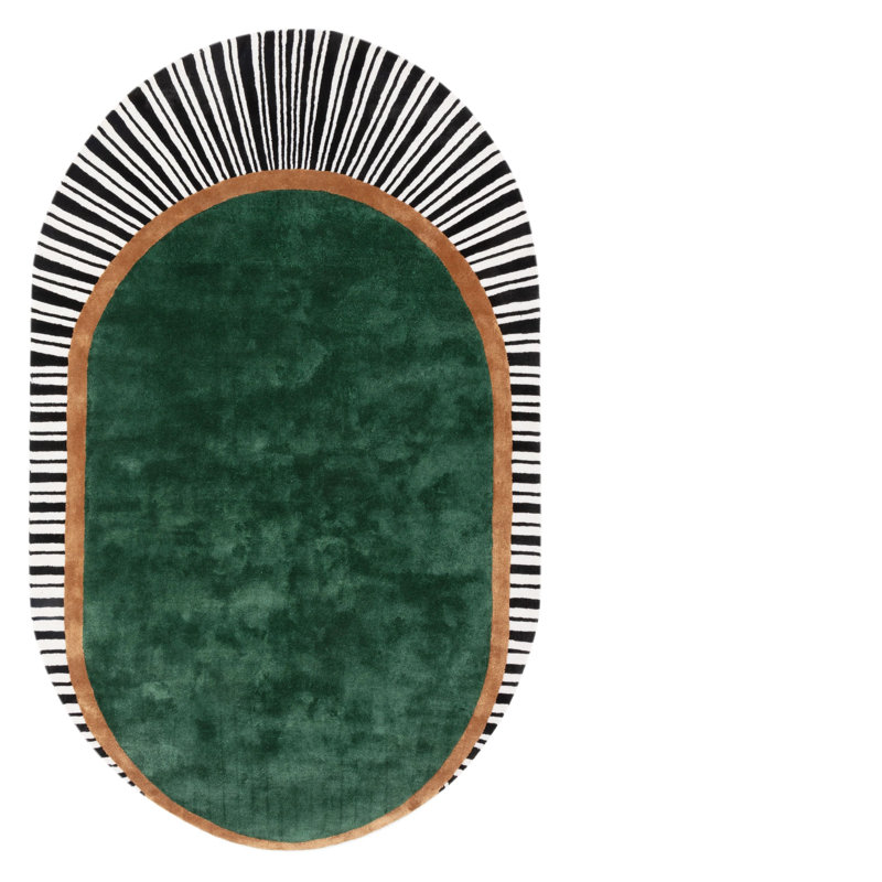Koshi Oval Rug, Malachite