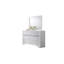 Ensemble de chambre à coucher avec rangement 4 pièces de style traditionnel en bois blanc-995703901