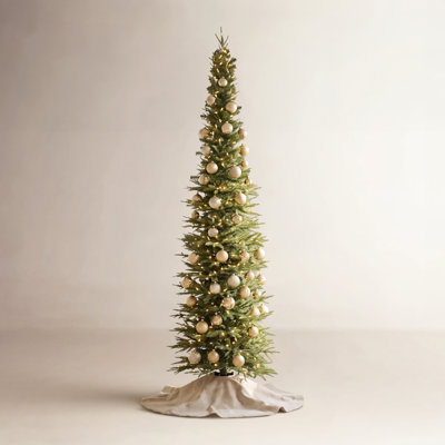Pencil 7.5' Pre-Lit Fir Christmas Tree