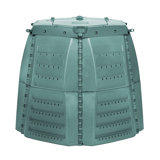 267 Gallons Plastic Odor Resistant Outdoor Stationary Composter with Latching Lid