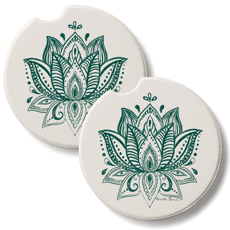 Lot de 2 sous-verres Lotus