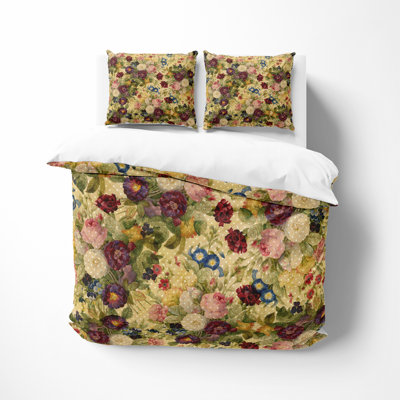 Polyester Floral Duvet Cover