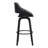 Concordia Swivel Faux Leather Counter & Bar Stool with Wood Legs and Metal Footrest-1287640421-1287640417